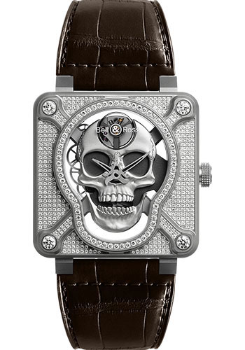 Bell & Ross BR 01 Laughing Skull Full Diamond Limited Edition of 500 Watch