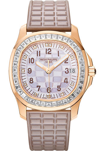 Patek Philippe Aquanaut Luce Haute Joaillerie - 35.6 mm - Rose Gold - Engraved Mother-Of Pearl Dial
