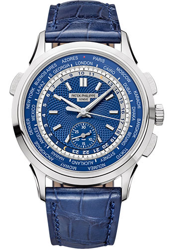 Patek Philippe Complications World Time Chronograph - White Gold - Dial