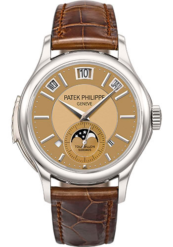 Patek Philippe Tourbillon Minute Repeater Perpetual Calendar Watch - Platinum Case - Bronze Dial