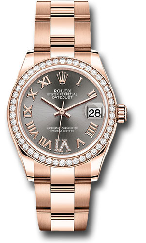 Rolex Everose Gold Datejust 31 Watch - Diamond Bezel - Rhodium Diamond Six Dial - Oyster Bracelet
