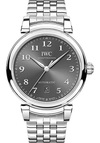 IWC Da Vinci Automatic Watch - 40.4 mm Stainless Steel Case - Slate Dial - Steel Bracelet