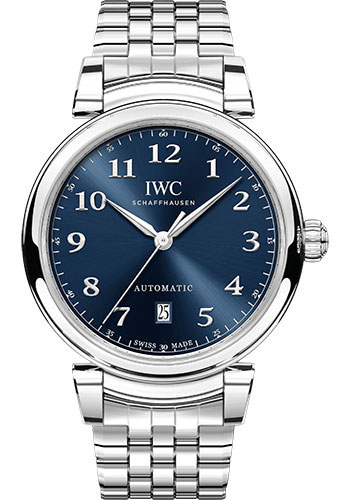 IWC Da Vinci Automatic Watch - 40.4 mm Stainless Steel Case - Blue Dial - Steel Bracelet