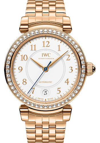 IWC Da Vinci Automatic 36 Watch - 36.0 mm 5N Gold Case - Silver Dial - 5N Gold Bracelet