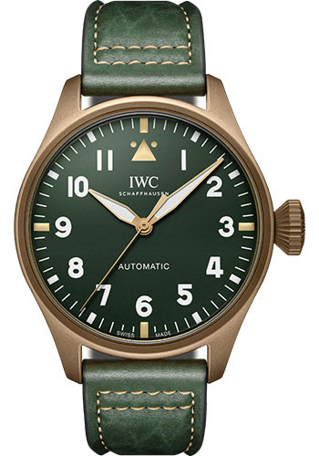 IWC Big Pilot’s Watch 43 Spitfire Watch - Bronze Case - Green Dial - Green Buffalo Leather Strap