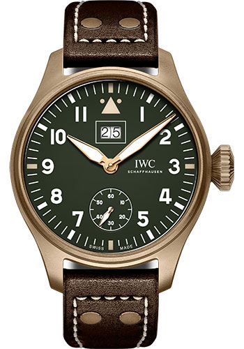 IWC Big Pilot’s Watch Big Date Spitfire Edition Mission Accomplished - Bronze Case - Green Dial - Brown Calfskin Strap Limited Edition of 500