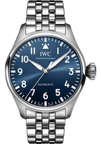 IWC Big Pilot's Watch 43 - Stainless Steel Case - Blue Dial - Stainless Steel Bracelet