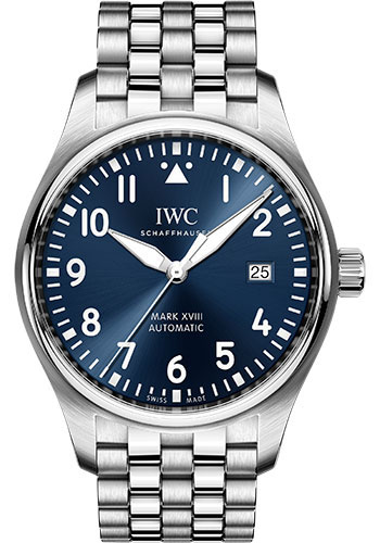IWC Pilot's Watch Mark XVIII Edition Le Petit Prince - 40.0 mm Stainless Steel Case - Blue Dial - Steel Bracelet