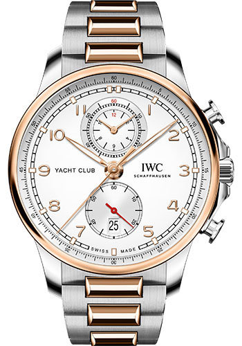 IWC Portugieser Yacht Club Chronograph - Stainless Steel Case - Silver-Plated Dial - 18 Ct 5N Gold And Stainless Steel Bracelet