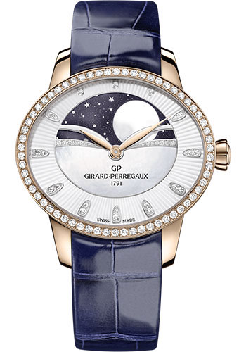 Girard-Perregaux Cat's eye Celestial Watch - Mother-Of-Pearl Guilloché Diamond Dial