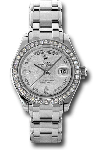 Rolex Platinum Day-date Special Edition 39 Watch - 40 Diamond Bezel - Meteorite Diamond Dial