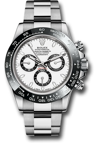 Rolex Steel Cosmograph Daytona 40 Watch - White Panda Index Dial