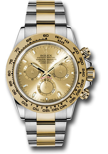 Rolex Yellow Rolesor Cosmograph Daytona 40 Watch - Champagne Index Dial