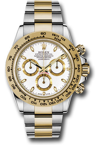 Rolex Yellow Rolesor Cosmograph Daytona 40 Watch - White Index Dial