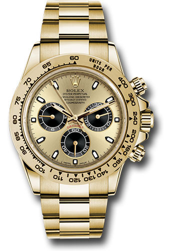 Rolex Yellow Gold Cosmograph Daytona 40 Watch - Champagne And Index Dial