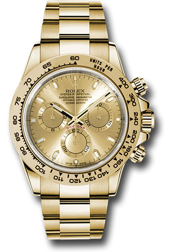 Rolex Yellow Gold Cosmograph Daytona 40 Watch - Champagne Index Dial