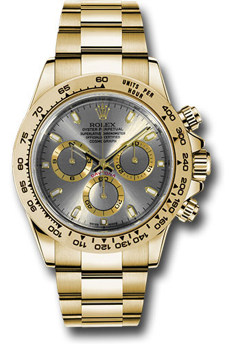 Rolex Yellow Gold Cosmograph Daytona 40 Watch - Steel Index Dial