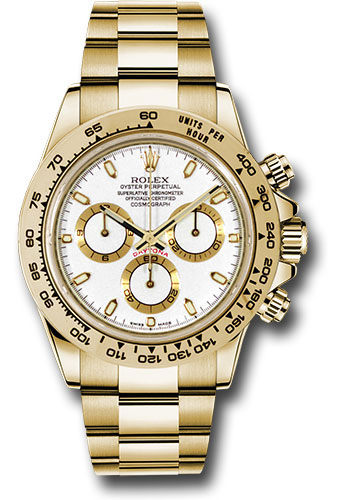 Rolex Yellow Gold Cosmograph Daytona 40 Watch - White Index Dial