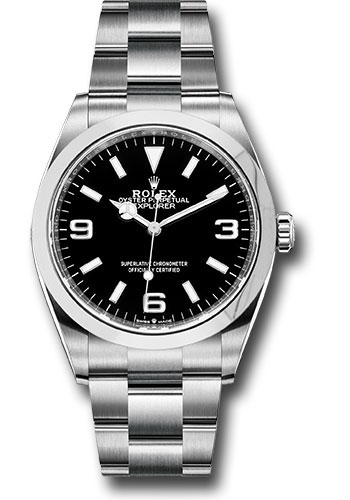 Rolex Stainless Steel Oyster Perpetual Explorer - Black Dial - Oyster Bracelet - 2021 Release