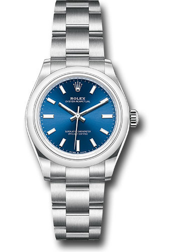 Rolex Oyster Perpetual 31 Watch - Domed Bezel - Blue Index Dial - Oyster Bracelet
