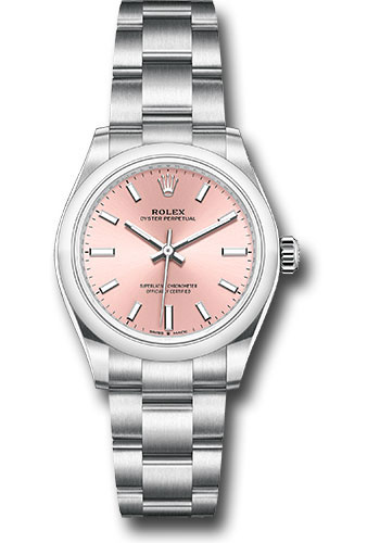 Rolex Oyster Perpetual 31 Watch - Domed Bezel - Pink Index Dial - Oyster Bracelet