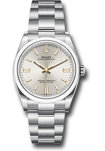 Rolex Oyster Perpetual 36 Watch - Domed Bezel - Silver Index Dial - Oyster Bracelet