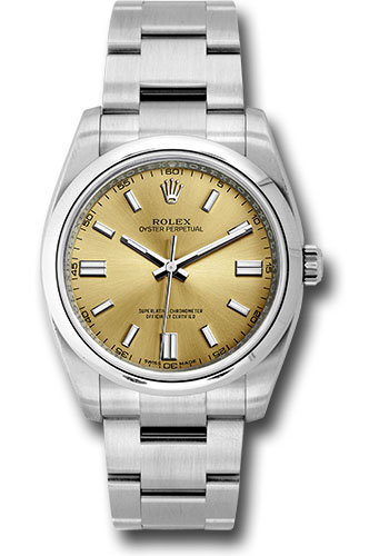 Rolex Steel Oyster Perpetual 36 Watch - Domed Bezel - White Grape Index Dial