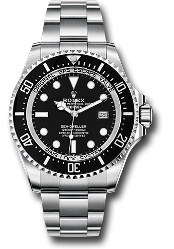 Rolex Oystersteel Deepsea Watch - Black Dial - Oyster Bracelet