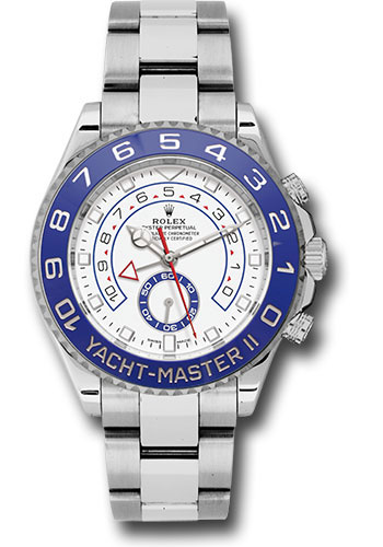 Rolex Steel Yacht-Master II 44 Watch - Matt White Dial