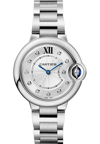 Cartier Ballon Bleu de Cartier Watch - 33 mm Steel Case - Diamond Dial