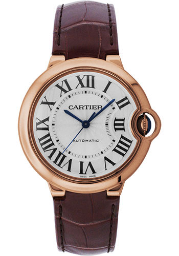 Cartier Ballon Bleu de Cartier Watch - Medium Rose Gold Case - Alligator Strap