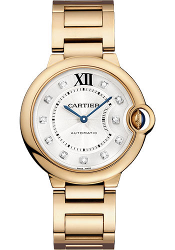 Cartier Ballon Bleu de Cartier Watch - Medium Pink Gold Case - Diamond Dial
