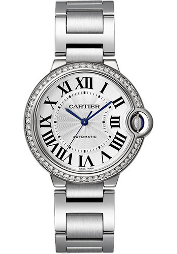 Cartier Ballon Bleu de Cartier Watch - 36 mm Steel Case - Silvered Dial - Interchangeable Bracelet