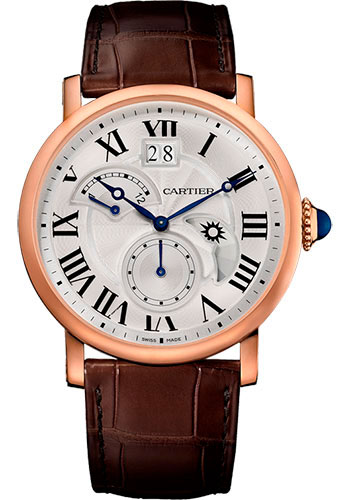 Cartier Rotonde de Cartier Large Date and Retrograde Second Time Zone Watch - 42 mm Pink Gold Case
