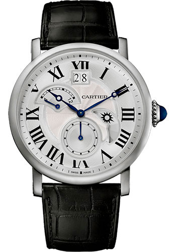 Cartier Rotonde De Cartier Large Date Second Time-Zone Watch - 42 mm Steel Case