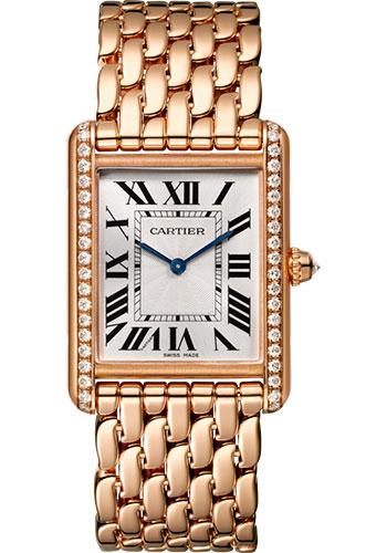 Cartier Tank Louis Cartier Watch - 33.7 mm Pink Gold Diamond Case
