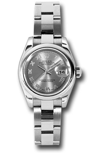 Rolex Steel Lady-Datejust 26 Watch - Domed Bezel - Rhodium Roman Dial - Oyster Bracele