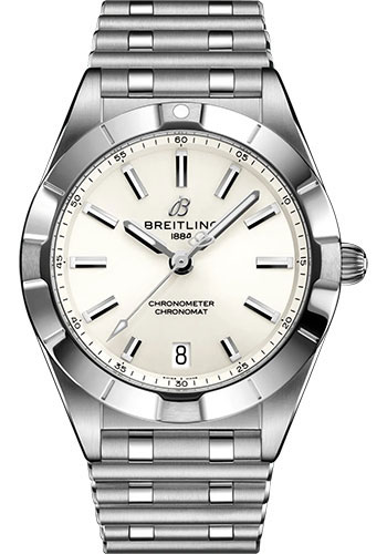 Breitling Chronomat 32 Watch - Stainless Steel - White Dial - Metal Bracelet