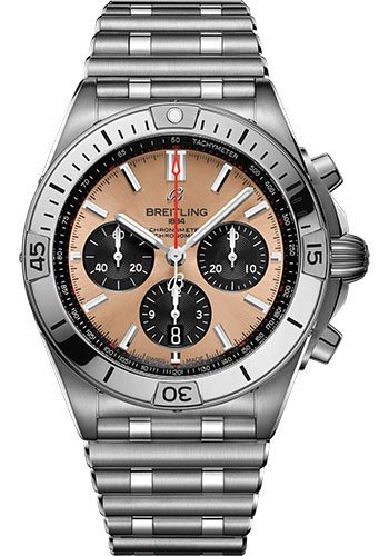 Breitling Chronomat B01 42 Watch - Stainless Steel - Copper Dial - Metal Bracelet