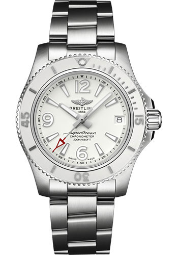 Breitling Superocean Automatic 36 Watch - Steel - White Dial - Steel Bracelet