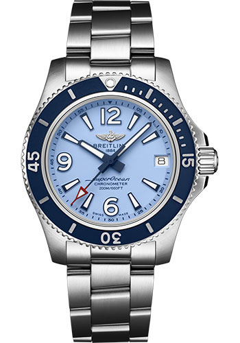 Breitling Superocean Automatic 36 Watch - Steel - Blue Dial - Steel Bracelet