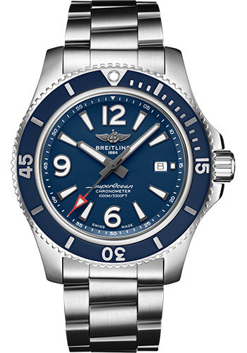 Breitling Superocean Automatic 44 Watch - Steel - Blue Dial - Steel Bracelet