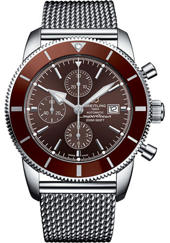 Breitling Superocean Heritage Chronograph 46 Watch - Steel - Copperhead Bronze Dial - Steel Bracelet