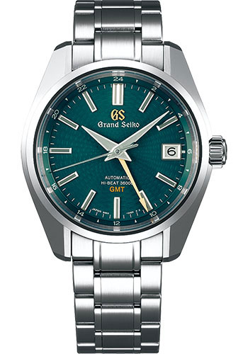 Grand Seiko Hi-Beat 36000 - Stainless Steel Case - Green Peacock Dial - Steel Bracelet Limited Edition of 700