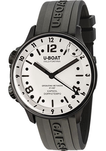 U-Boat Capsoil Doppiotempo DLC White Watch