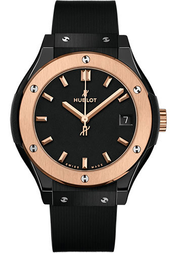 Hublot Classic Fusion Ceramic King Gold Watch - 33 mm - Black Lacquered Dial