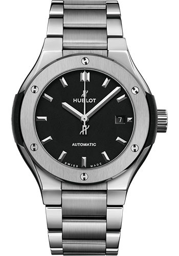 Hublot Classic Fusion Titanium Bracelet Watch - 33 mm - Black Dial