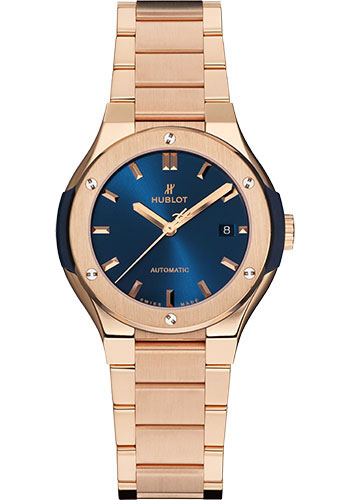 Hublot Classic Fusion Blue King Gold Bracelet Watch