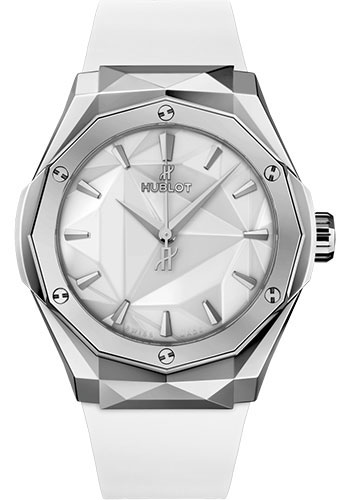 Hublot Classic Fusion Orlinski Titanium White Watch - 40 mm - White Dial - White Smooth Rubber Strap