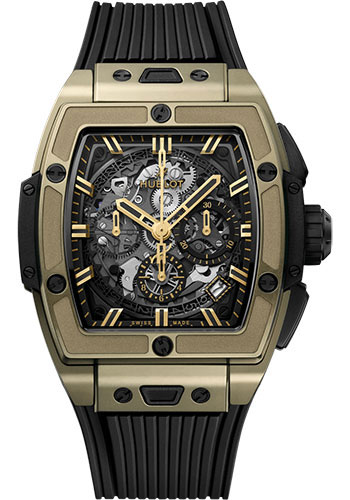 Hublot Spirit of Big Bang Full Magic Gold Watch - 42 mm - Sapphire Crystal Dial - Black Rubber Strap Limited Edition of 200